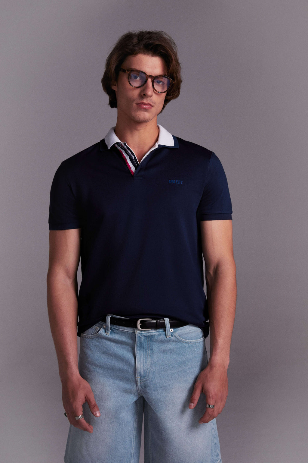 Stripe Collar Polo
